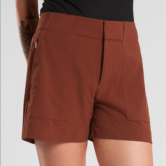 Athleta Pants - ATHLETA DRIED CINNAMON ORANGE UTILITY SHORTS